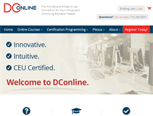 Tablet Screenshot of dconline.org